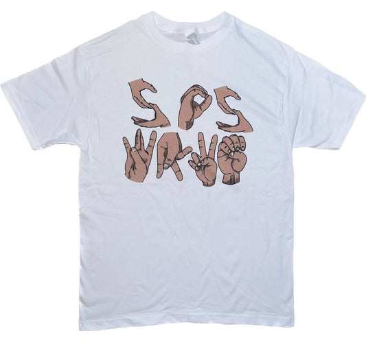 SOS WAVE Sign Language Tee